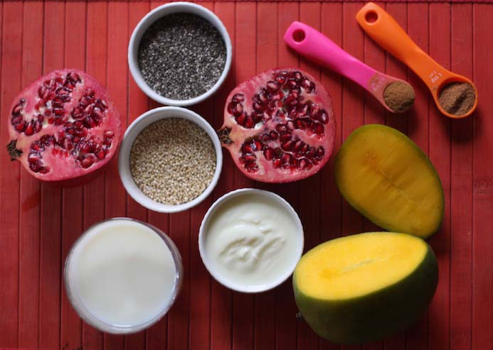 Quinoa porridge recipe ingredients