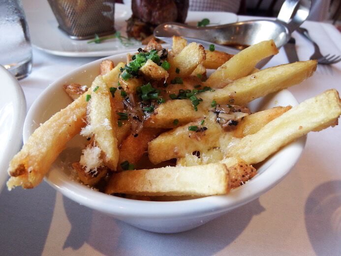 review Truffle and parmesan cheese fries