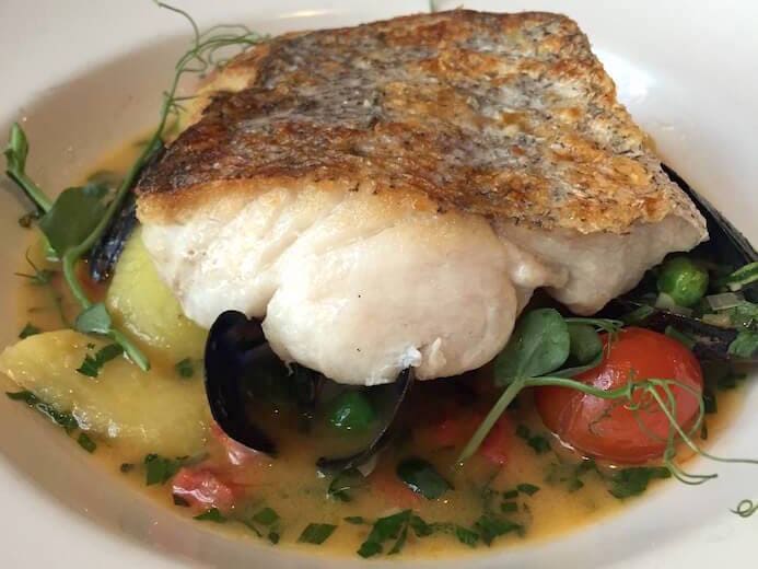 review Hake in a herb broth