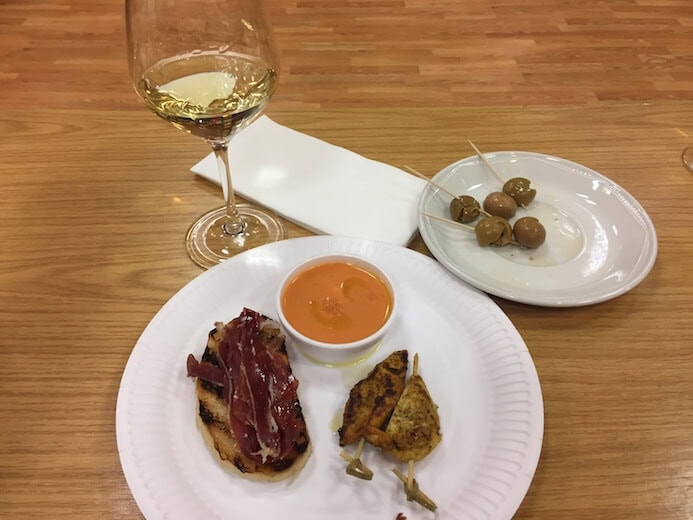 Spanish food and wine pairing workshop