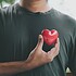 Hand holding red heart, World health day, Health care and mental health concept, Health insurance, Charity volunteer donation, CSR responsibility, World heart day, Self love