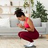 Black Lady Shouting Standing On Weight-Scales After Weight Gain Indoor