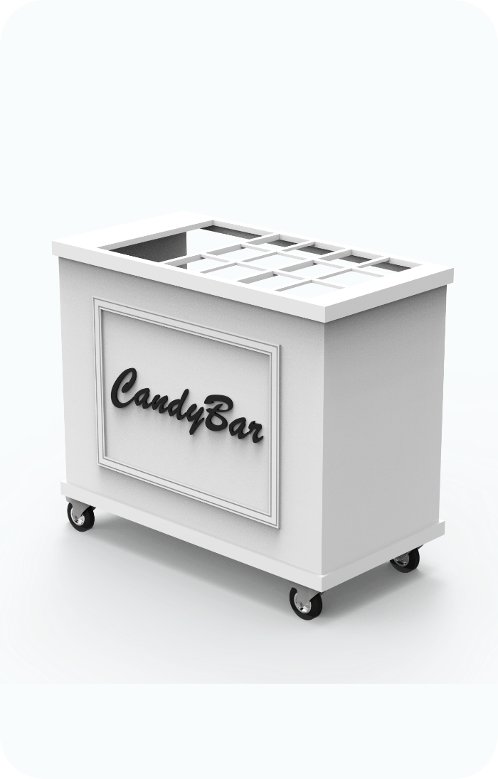 carritos ambulantes de madera candybar