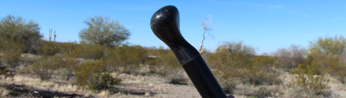 The handle on a stand up paddle board paddle