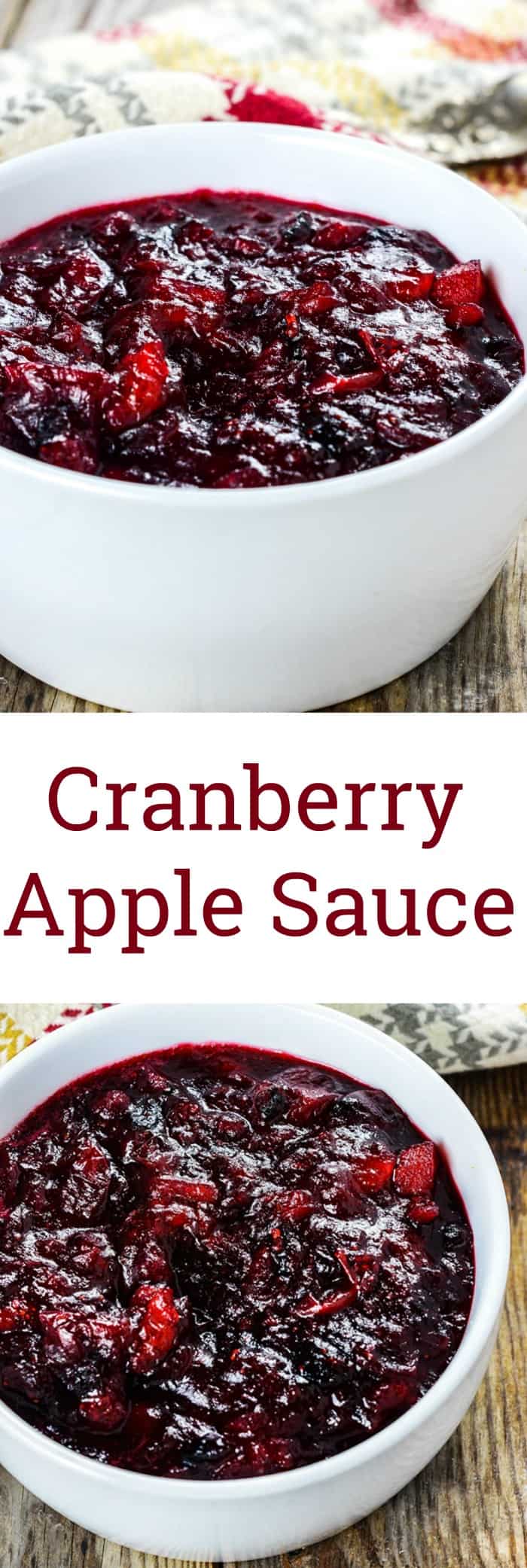 Healthy Cranberry Applesauce