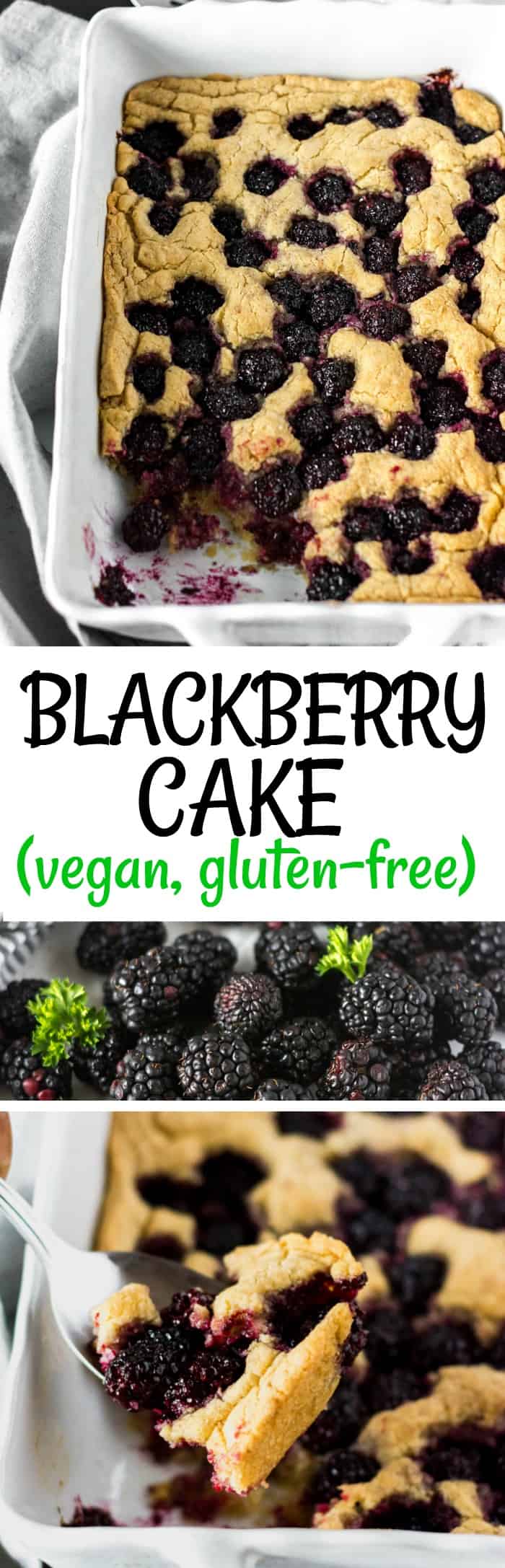 Vegan Gluten-Free Blackberry Cake