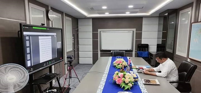 Wali Kota Batam, Muhammad Rudi Saat Rapat Paripurna Secara Virtual