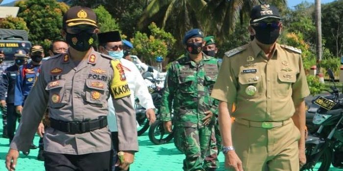 Bupati Natuna saat menghadiri acara di Polres Natuna