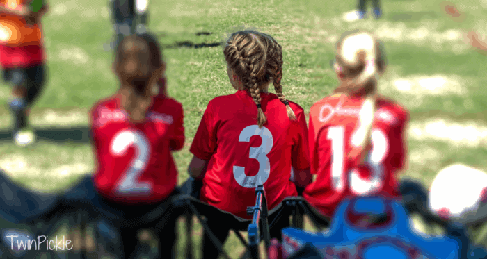 Soccer match kids