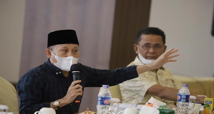 Anggota Pansus RPJMD 2021 - 2026, Kamarudin Ali Saat Rapat Pembahasan