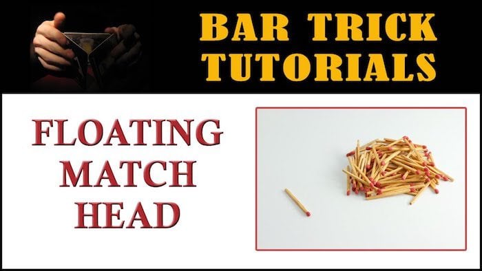 floating match heads bar trick