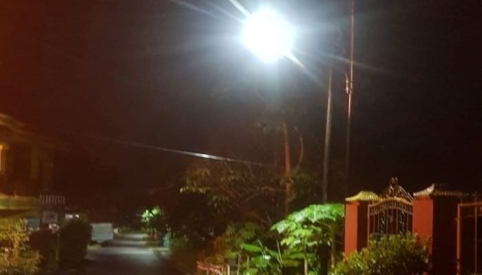 Lampu Penerangan Jalan Yang Telah Dipasang