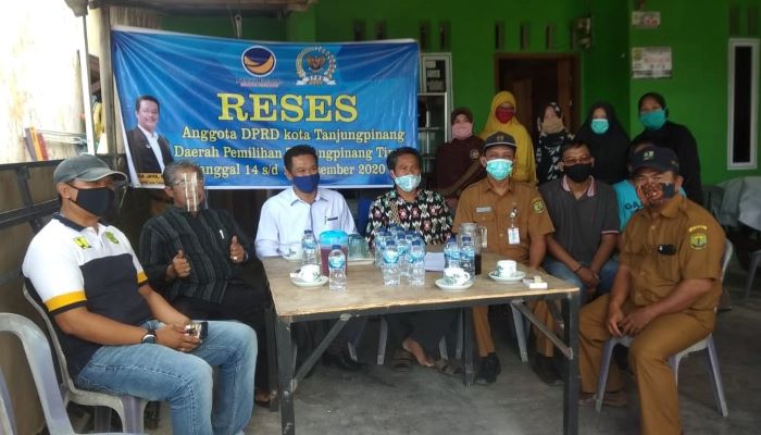 Wakil Ketua II DPRD Kota Tanjungpinang, Hendra Jaya Saat Reses