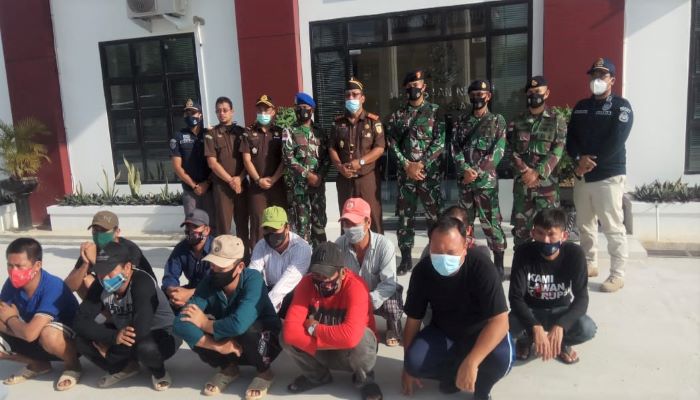 11 nahkoda yang diserahkan ke Kejari Natuna