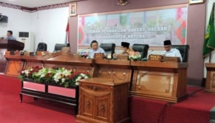 Tiga pimpinan DPRD Natuna menghadiri audiensi
