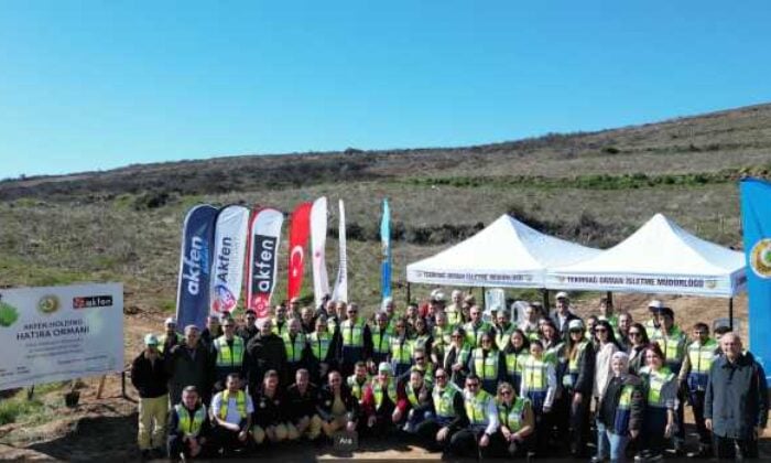 Tekirdağ Şarköy’ün yanan ormanları Akfen ile yeniden yeşerecek