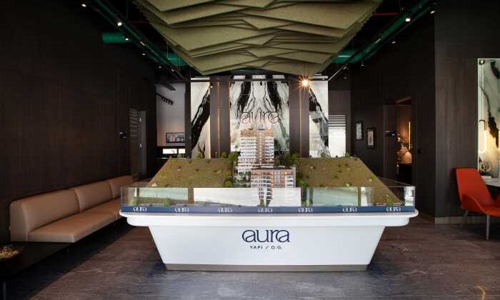Aura İnşaat satış ofisi, DECOFEMME imzasıyla hayata geçti
