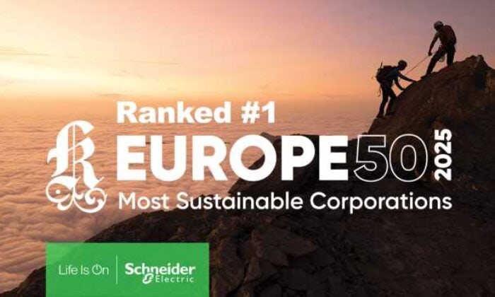 Schneider Electric, Corporate Knights tarafından Avrupa’nın en sürdürülebilir şirketi seçildi