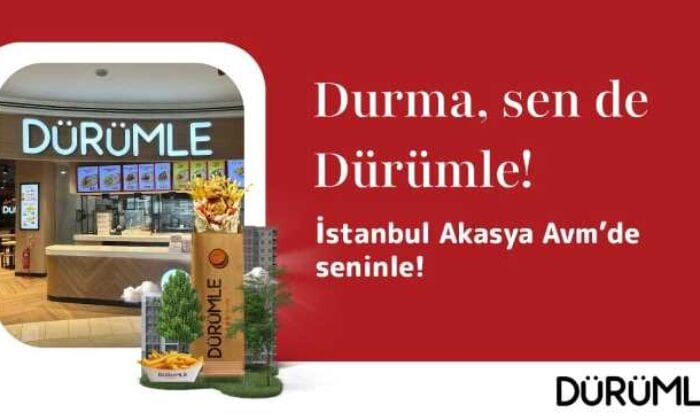 Dürümle Akasya AVM’de yeni restoranını açtı