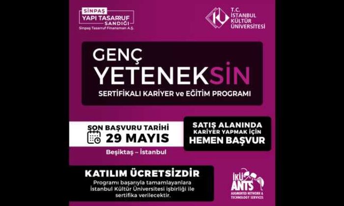Üniversite onaylı sertifikalı kariyer fırsatı: Genç Yeteneksin başlıyor!