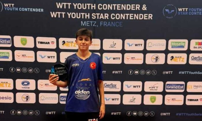 Team Akfen İnşaat sporcusu olan milli masa tenisçi Görkem Öçal’dan tarihi başarı