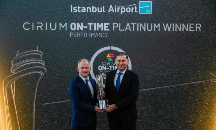 İGA İstanbul Havalimanı’na, Küresel Havacılık Otoritesi Cirium’dan “Platin Ödül”