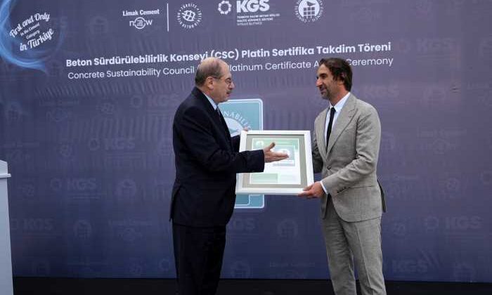 Limak Çimento’nun Anka Fabrikası CSC Platinum Sertifikası aldı