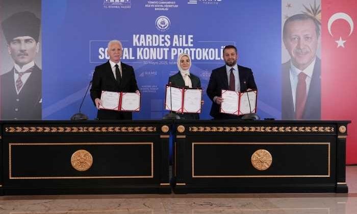 İstanbul’da ihtiyaç sahiplerine umut olacak “Kardeş Aile Sosyal Konut Protokolü” imzalandı