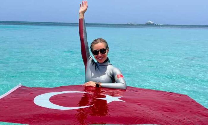 Milli Sporcu Şahika Ercümen’den yeni Dünya Rekoru denemesi: “Gazze nefes alsın, karanlıklar aydınlığa çıksın.”