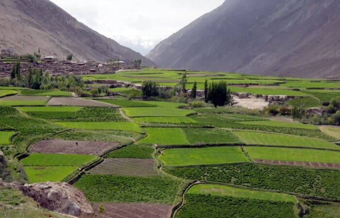 Arriving at Hispar Village, after crossing hisar la pass.
