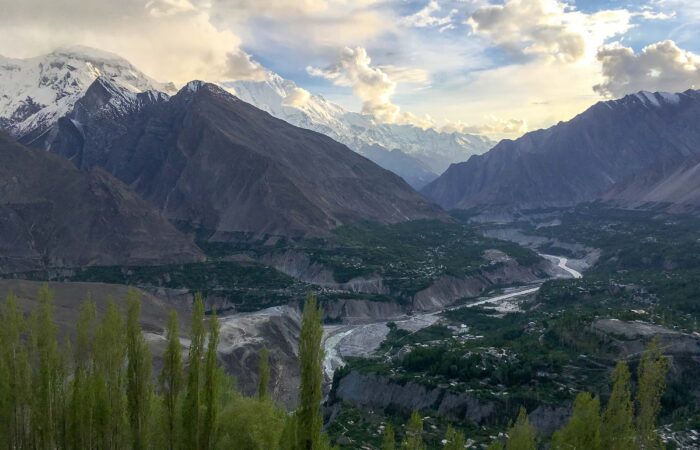 View of Hunza Valley from Karimabad.