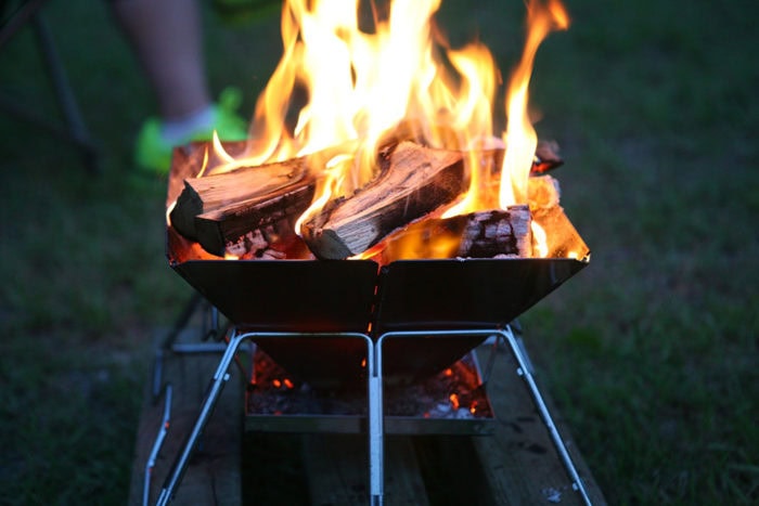 Many portabe fire pits leave no trace which makes them good for camping and patio use.