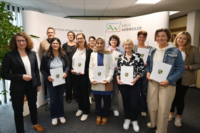 Zertifikatsübergabe Qualifizierung Gafög