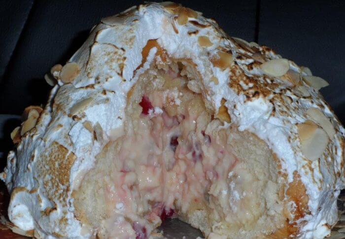 La brioche polonaise meringuée et aux fruits confits