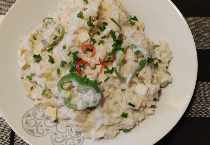 Risotto au tofu