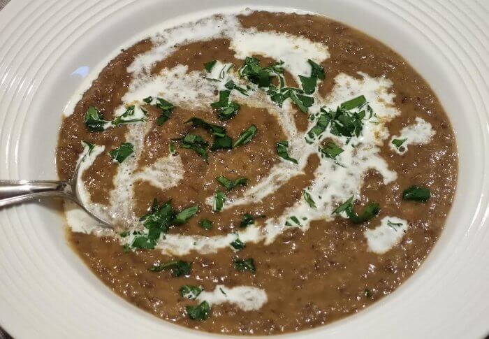 Soupe de lentilles