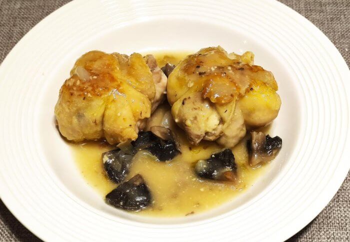 Paupiettes de poulet au fromage étorki