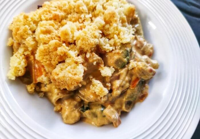 Curry de légumes et son crumble