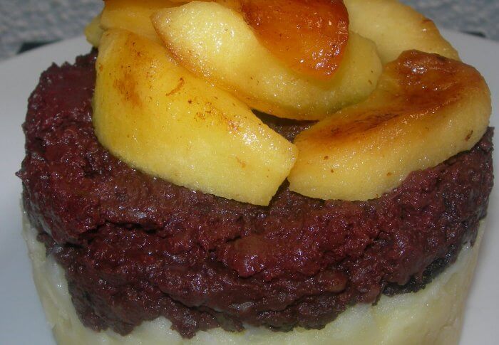 Parmentier boudin pomme