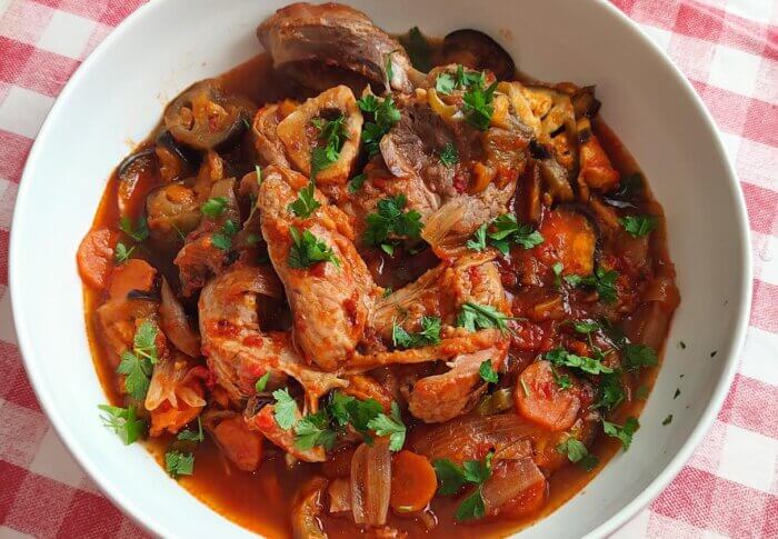 Osso bucco aux aubergines