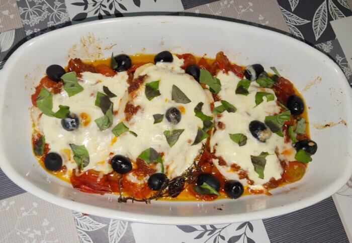 Poulet au pesto rosso