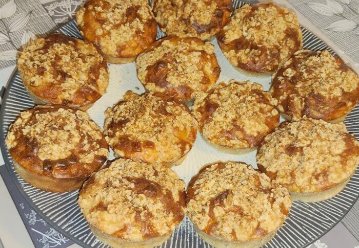 Muffins pommes crumble