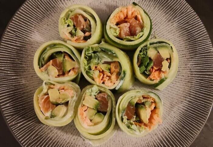 Concombre façon sushis