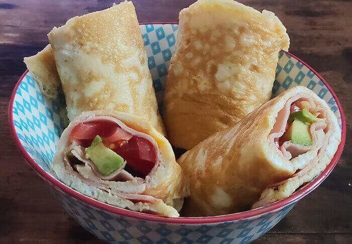 Wraps d&rsquo;omelette