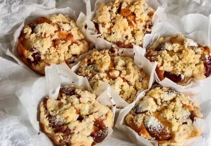 Muffins aux prunes
