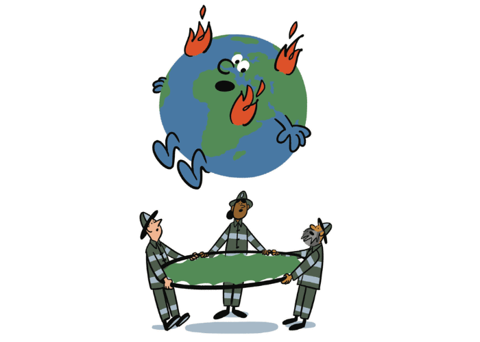 Save the planet Illustration by Kyle Metcalf