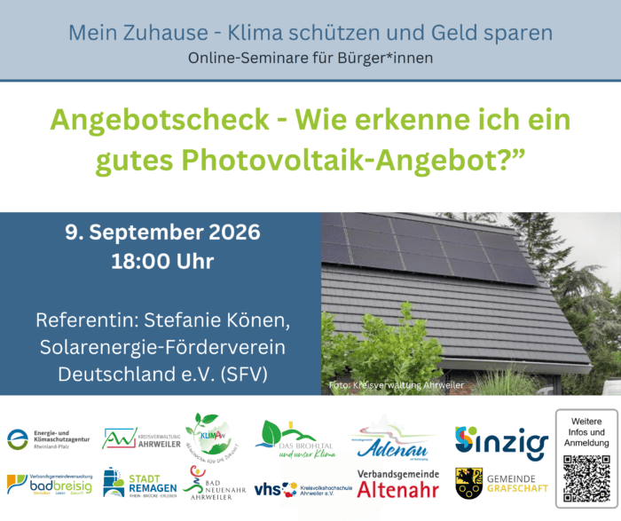 Photovoltaik PV Anlage Check Vortrag Information
