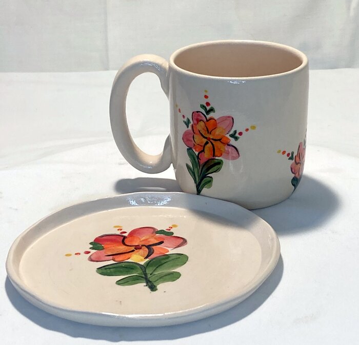 Kerámia bögre szett - Gyönyörű Hortenzia - Image 2