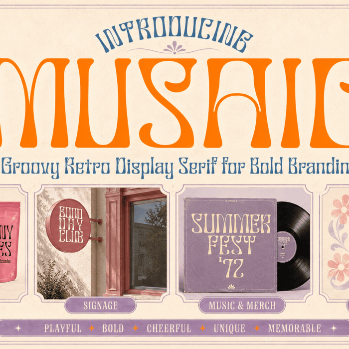 groovy retro display serif font