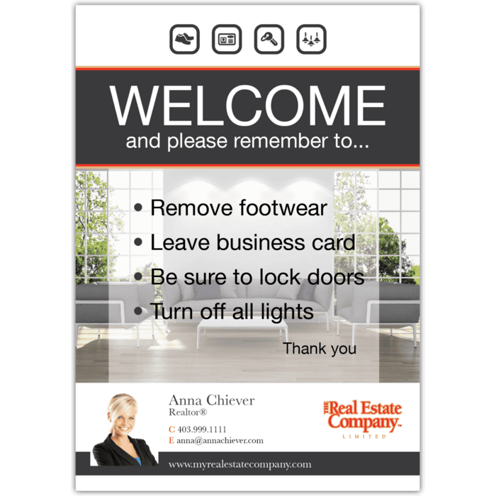 Welcome Signs ( The Real Estate Company) Design Opt 3